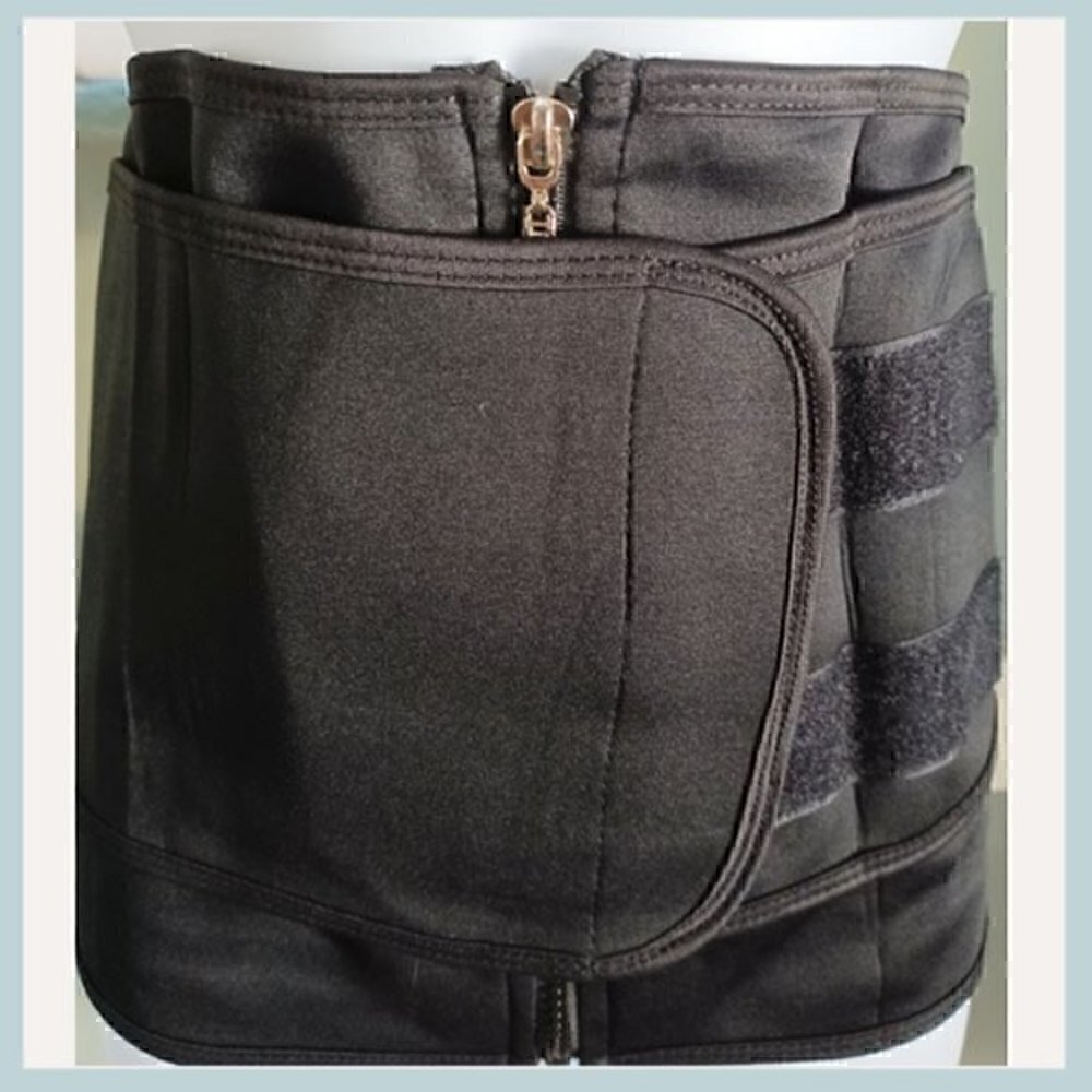 🔥 Black Waist Trainer Belt – Tummy Control Slimming Wrap | Sweat Band Belt - Picture 3 of 10